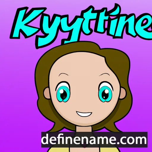 cartoon of the name Kaytlynne