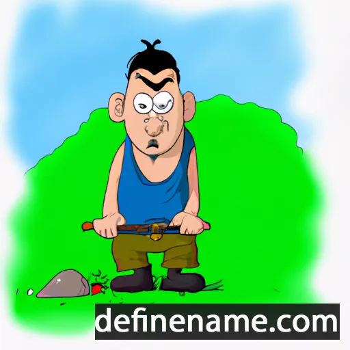 cartoon of the name Kažimir