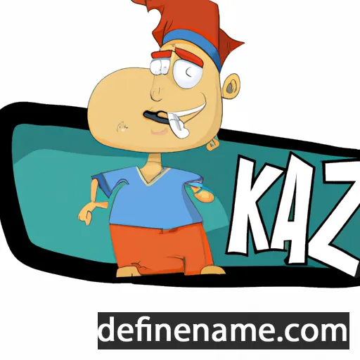 cartoon of the name Kaz