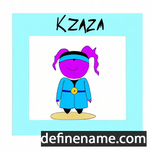 cartoon of the name Kazaka