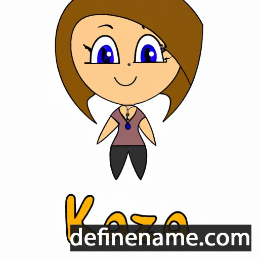 cartoon of the name Kazia