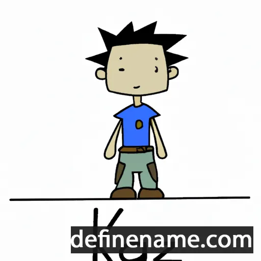 cartoon of the name Kazu