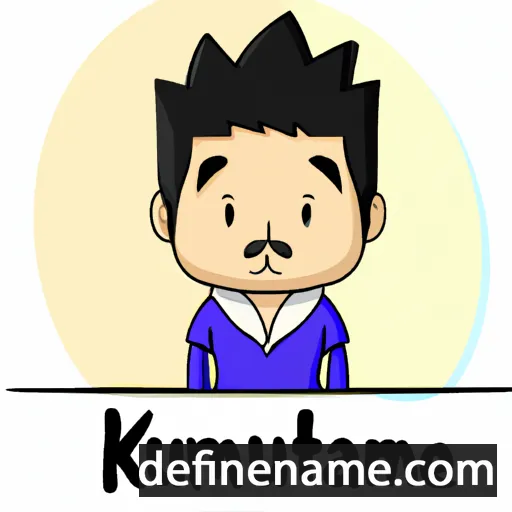 cartoon of the name Kazufumi