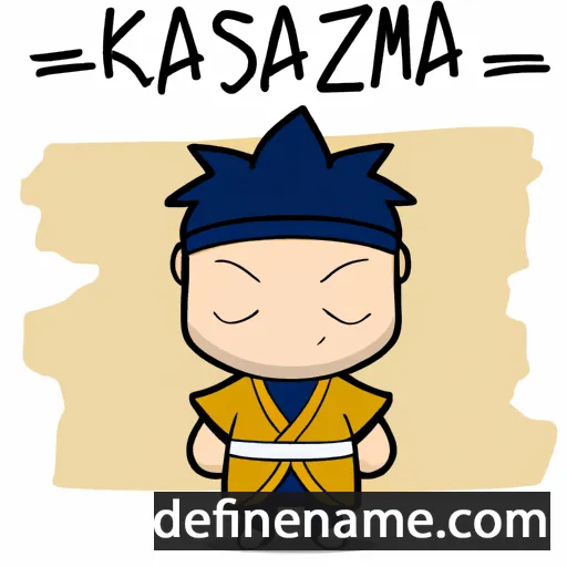 cartoon of the name Kazumasa