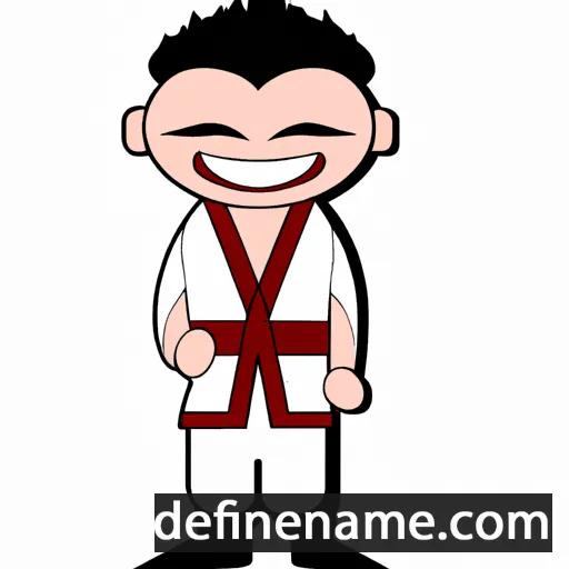 cartoon of the name Kazutaka