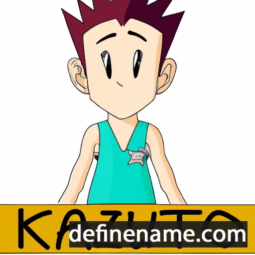 cartoon of the name Kazuto