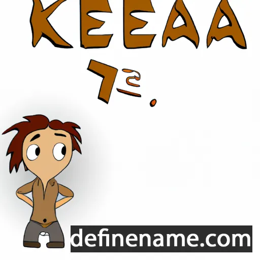 cartoon of the name Kea