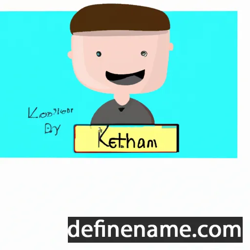 cartoon of the name Keatyn