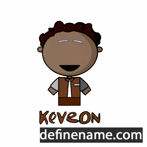 cartoon of the name Keavon