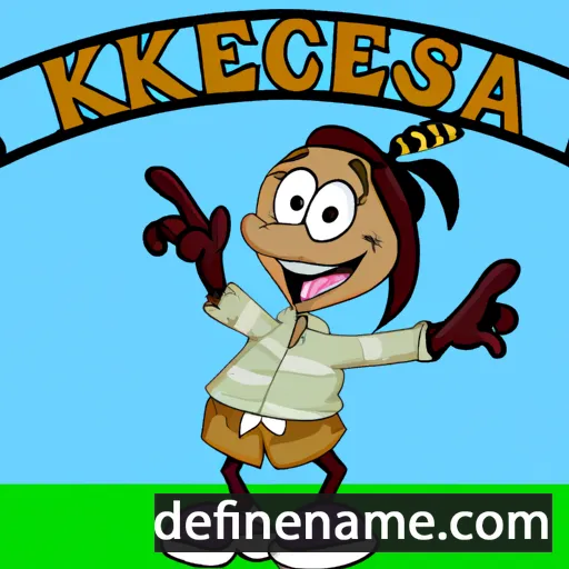 cartoon of the name Kee-a-kee-ka-sa-coo-way