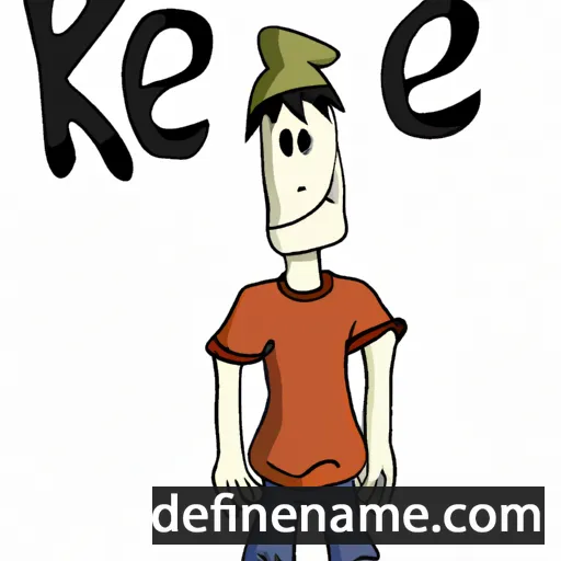 cartoon of the name Keej