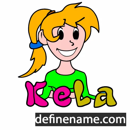 cartoon of the name Keela