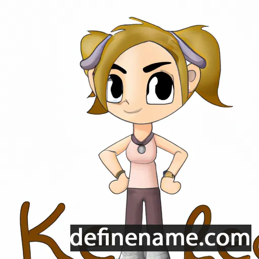 cartoon of the name Keeli