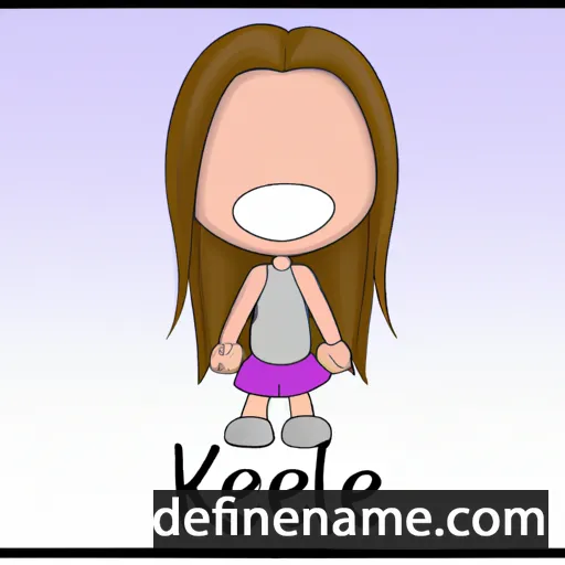 cartoon of the name Keelie