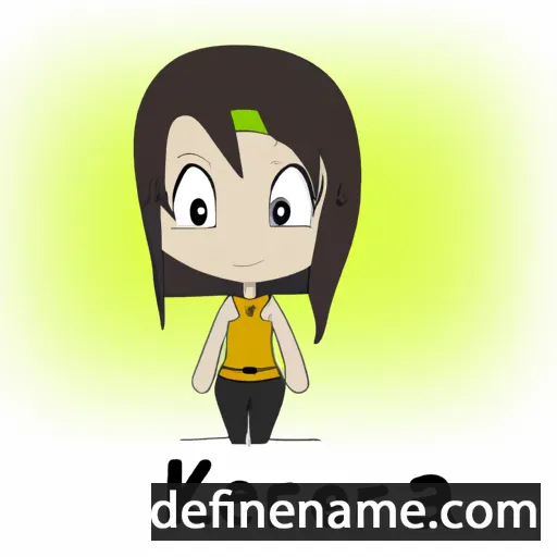 cartoon of the name Keera