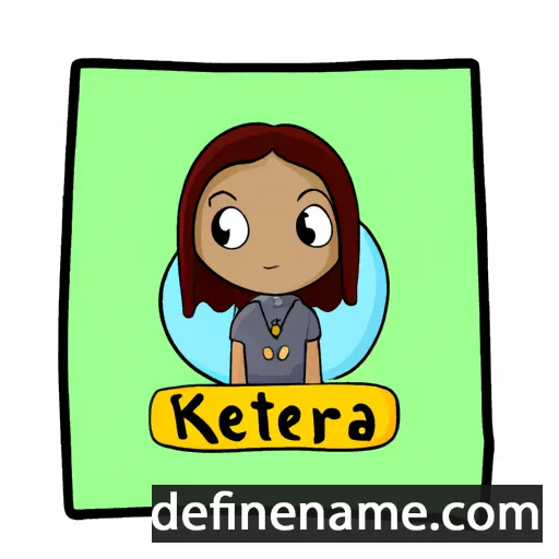 cartoon of the name Keerta