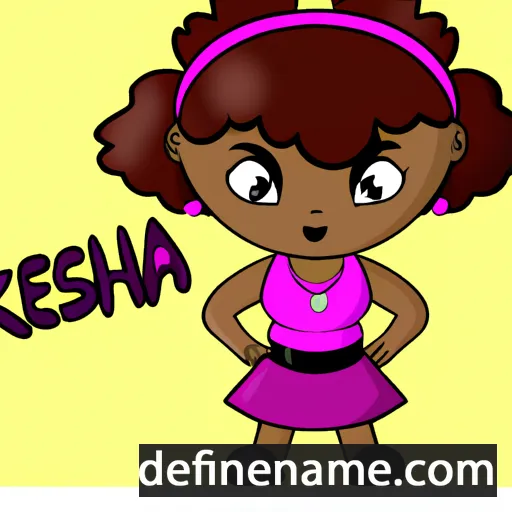 Keesha cartoon